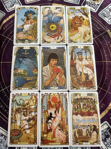 Egyptian art nouveau tarot - egyptian,