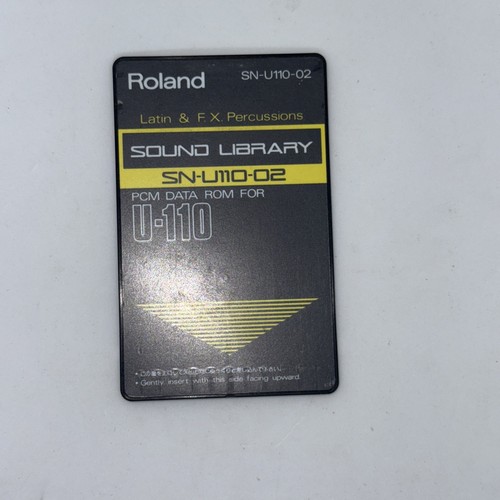 Roland sound library - library, card