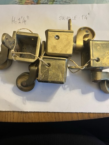 Brass castors set ht - set,