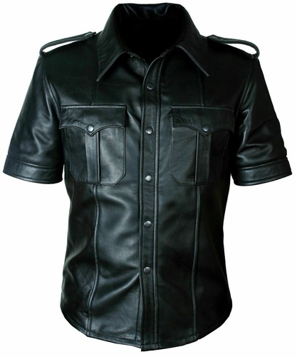 Men real leather short - men's,