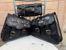 Leather Motorcycle Combo Bag