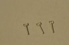 1/32 SIKU / BRITAINS, WHITE METAL TOW PIN X 3 , SUIT TRACTOR CONVERSION