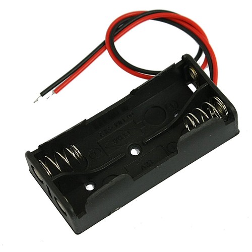 Black plastic battery case - battery,