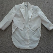 White suit tails jacket and