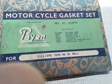 Vintage Payen MCS674 Villiers 1954 Mk 4F 98cc Gasket set, Nos