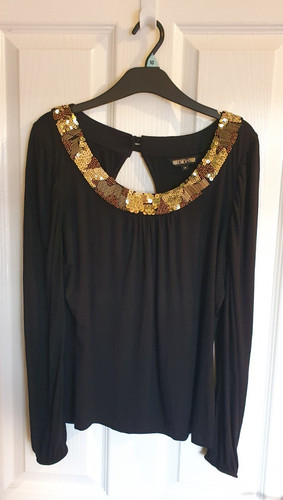Biba top size - top, black