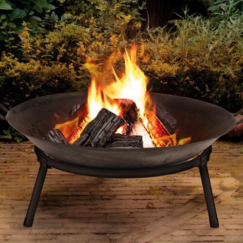 Cast iron fire pit - fire, bowl
