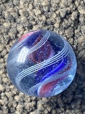 Antique German Marble early double ribbon shooter 22mm