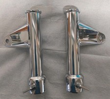 Pair chrome headlight holder