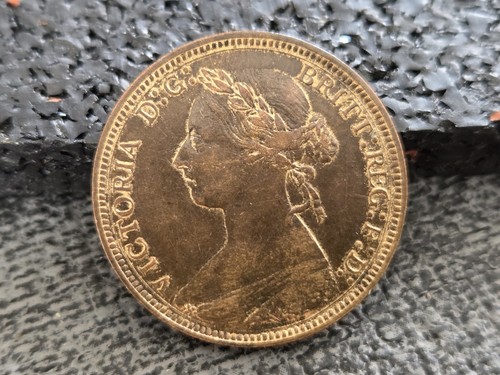 1885 queen victoria halfpenny - queen,