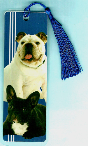 French bulldog bookmark - bulldog,