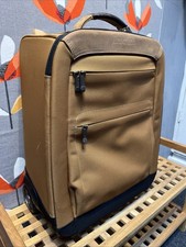 TIMBERLAND Golden Brown Black Small Wheelie Suitcase Cabin Luggage