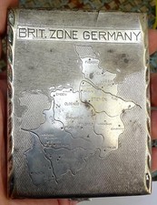 1940's WWII CIGARETTE CASE - BRIT ZONE / OCCUPIED GERMANY