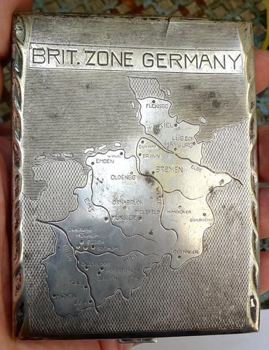 1940 wwii cigarette case - cigarette,