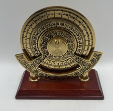 Brass Chinese Zodiac Calendar