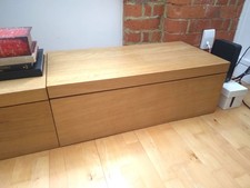 Ikea Malm - Ottoman, trunk, blanket / storage box, coffee table, TV bench, oak