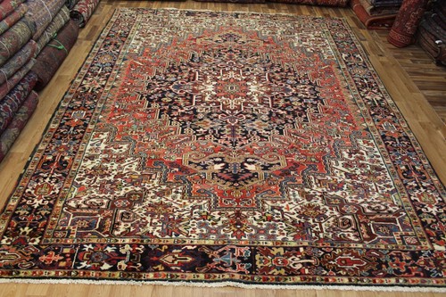 Antique heriz carpet - antique, with
