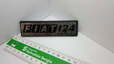 Fiat 124 Plastic Written Plate