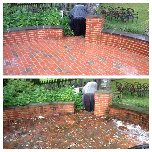 Block paving cleaner oil - block,