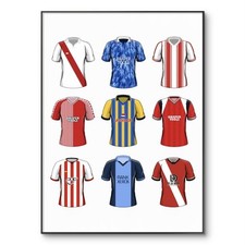Southampton Football Poster,  Southampton Shirt Poster, Retro Shirt, A4 Print