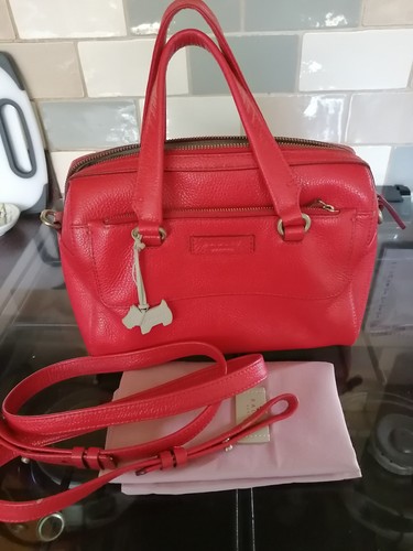 Radley red leather bag - radley,