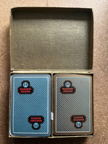 Marconi marine playing cards - playing,