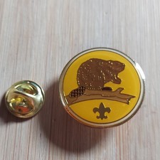 UK Scouting Beaver Scout Beaver Metal Pin Badge