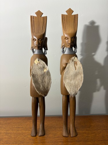 Pair vintage wooden - vintage,