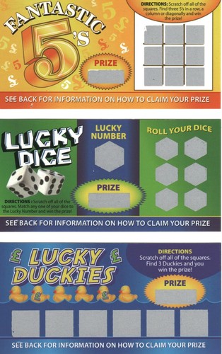 Joke lotto tickets 3x fake - -,