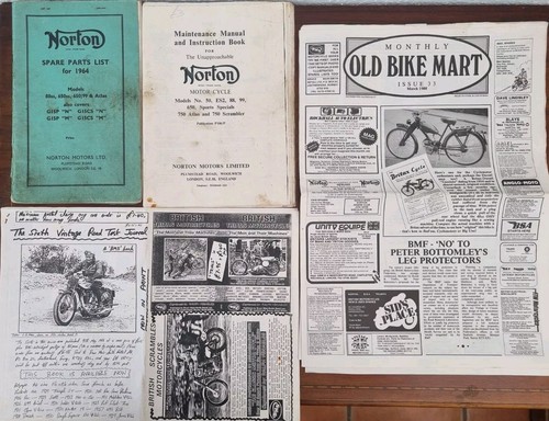 Norton spare parts list - parts, 1964