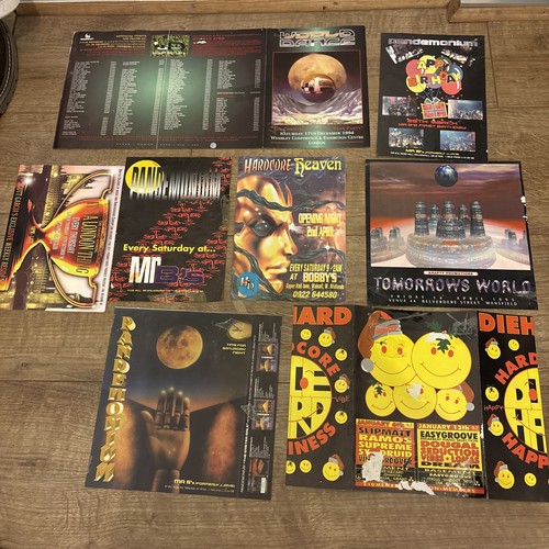 90s old skool rave flyers - flyers, job