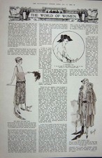 Original Old Vintage Print