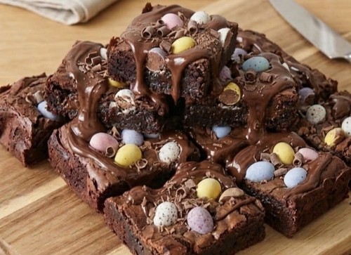Homemade brownies pieces by - 6,