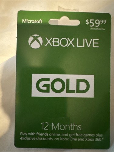 New xbox live gold membership - xbox,