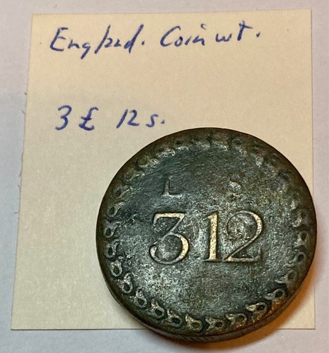 18thc george coin - coin, weight