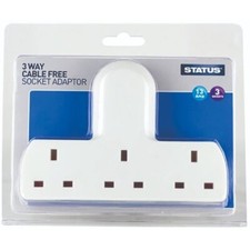 Status 3 Gang Way Wall Power