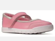 Clarks Girls Infant Pink Leather Casual  Shoes UK 10/Eu28 Fit F-standart NEW
