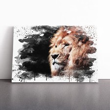 Proud Lion V3 Canvas Wall Art