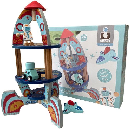 Wooden rocket ship - rocket,