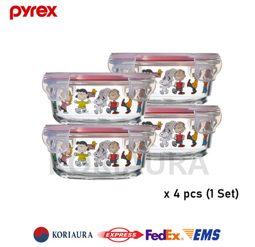 Pyrex peanuts snoopy glass - pyrex,