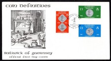 Guernsey post office - office, coin