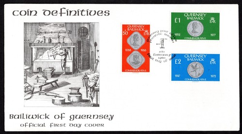 Guernsey post office coin - post,
