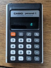 Vintage 1970s Casio Personal 1 Calculator H802. Working, No AC Adaptor