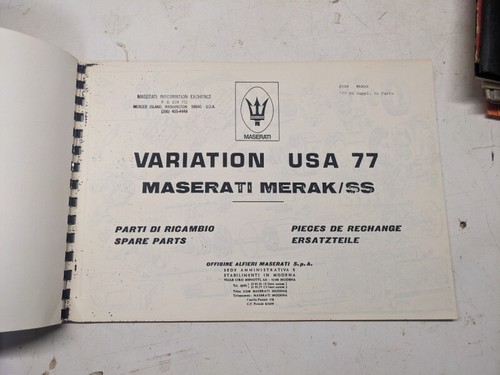 Maserati merak spare - maserati, parts