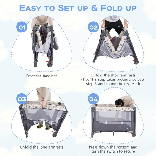 Travel cot convertible - travel,