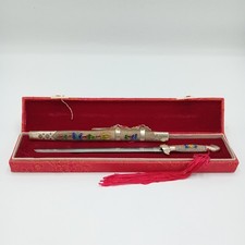 Ornamental Metal Letter Opener With Decorative Colourful Flowers L28cm FLT30-TT