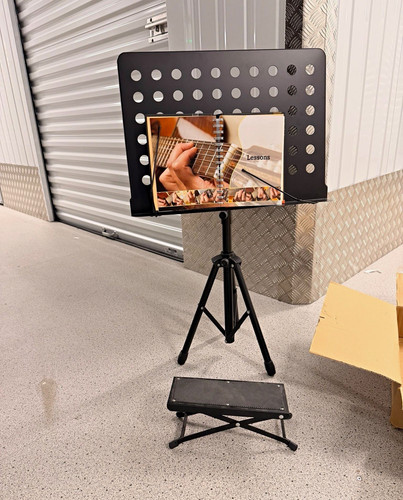 Black metal tripod - tripod, sheet