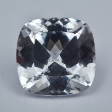 Natural White Sapphire 77 Ct Cushion Cut Certified Loose Gemstone Sapphire