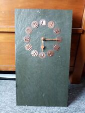 Vintage Unusual Large Slate Clock Roy F Kendling