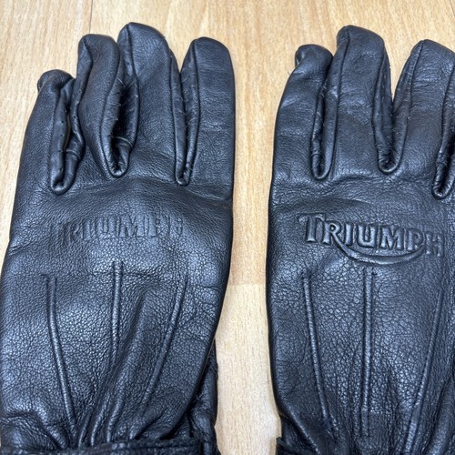 Vintage triumph leather gloves - leather,